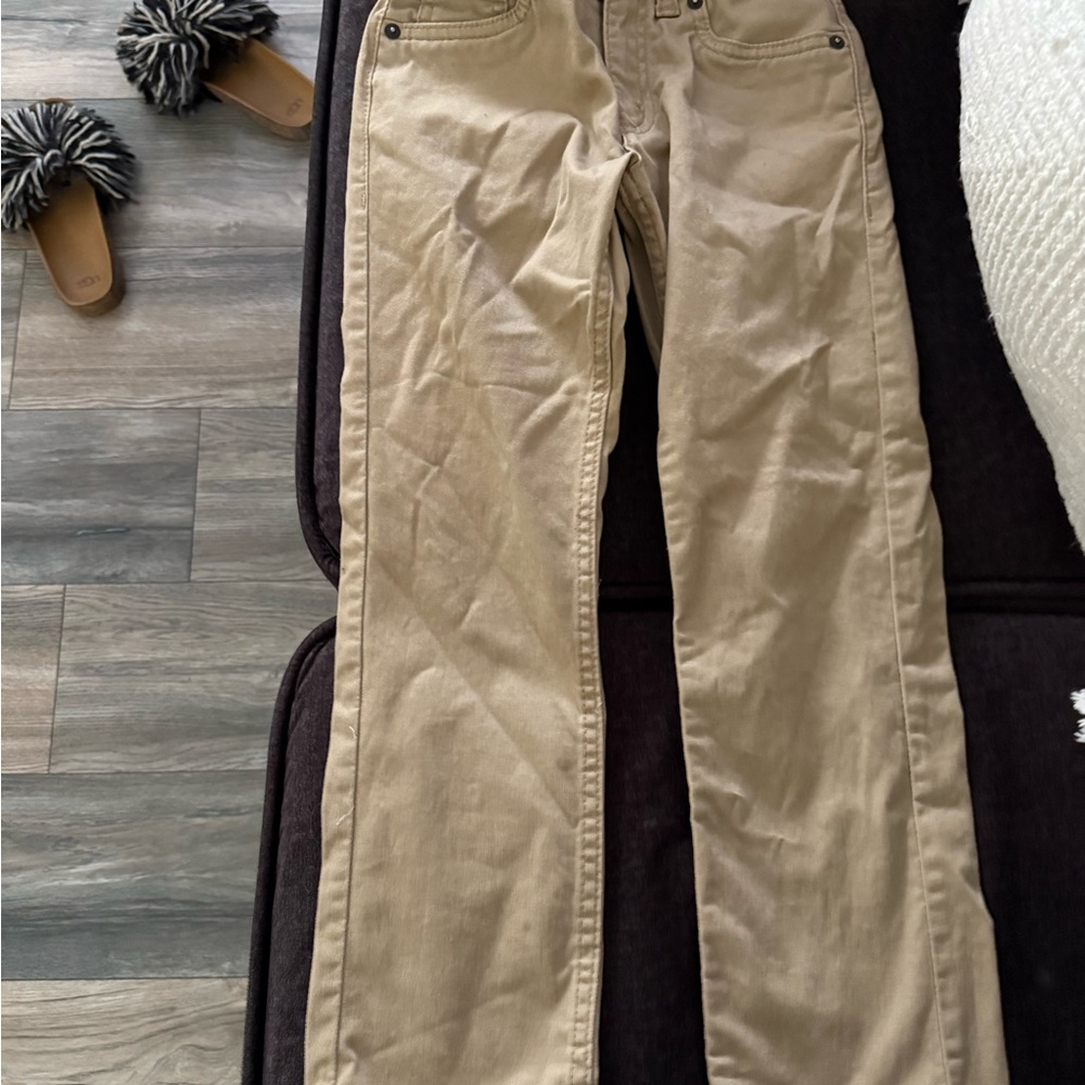 Levi's Boys Size 7 Tan ( khaki)  511 Slim Fit Jeans-